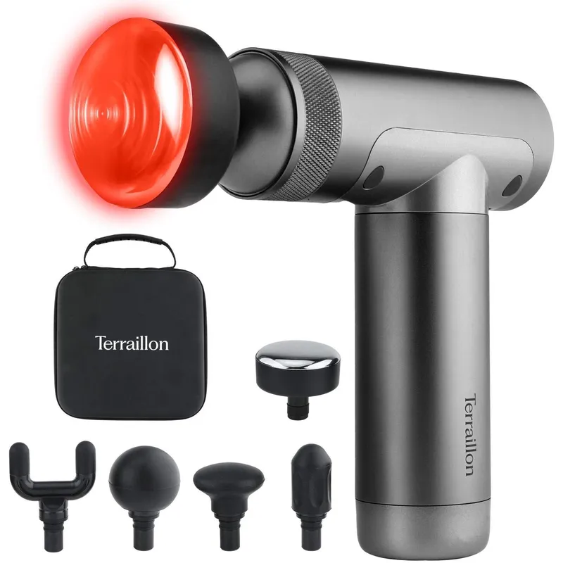 Terraillon Massagepistol Muscle Massager med värme 5st tillbehör