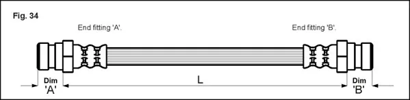 Bromsslang METZGER 4114010