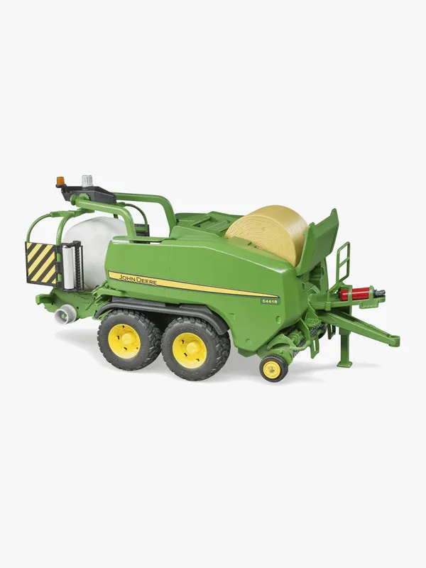Bruder Arbetsmaskin – John Deere C441R Rundbalspress… – 02032