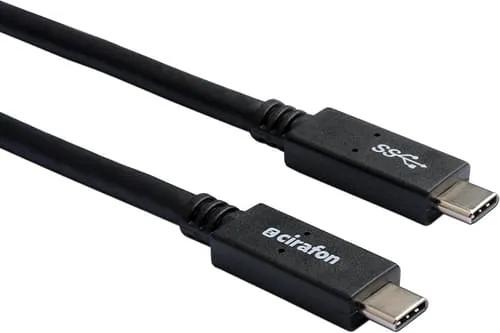 Cirafon Usb-c Kabel Usb Certified 2m Usb-c Usb-c Svart