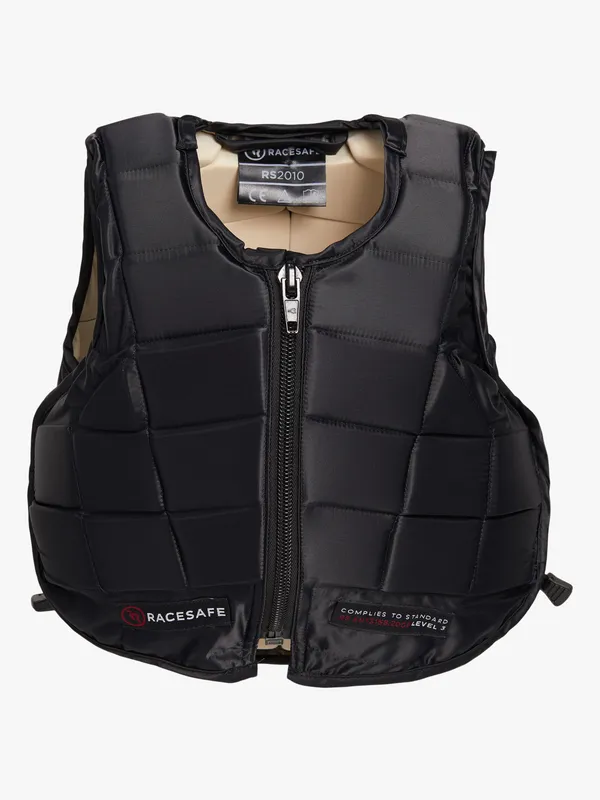 Racesafe RS2010 Säkerhetsväst Kort Rygg, Svart S