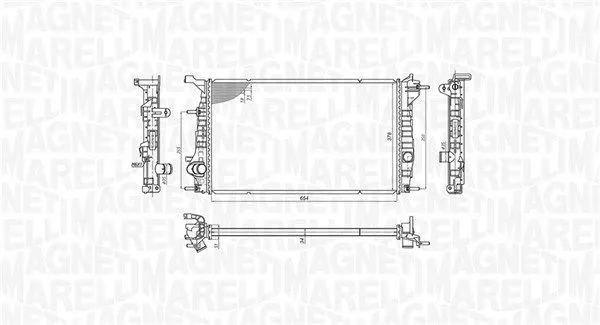 Kylare Magneti Marelli 350213200600