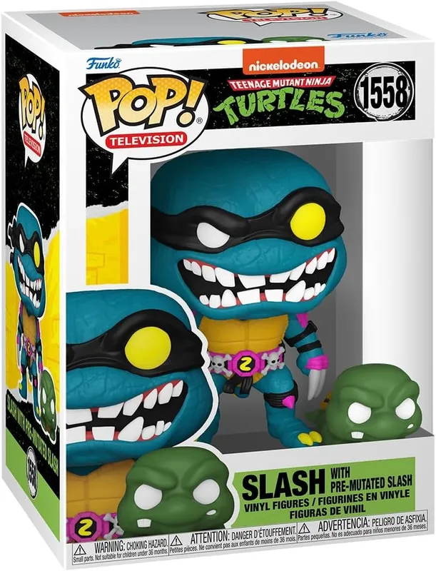 Teenage Mutant Ninja Funko POP! Television Turtles Slash with Pre-Mutated Slash 1558 – Funko! – Leksaksaffären