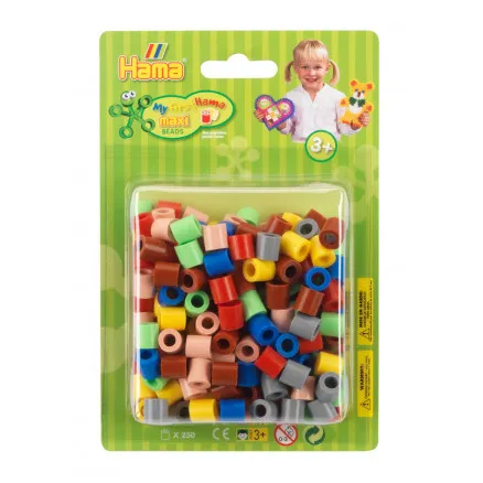 Hama maxi pärlor i blister 250 st mix 69