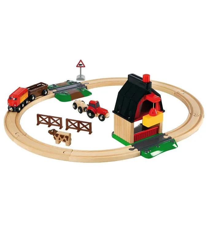 BRIO World Bondgård På landsbygden Set – 20 Delar – Trä 33719