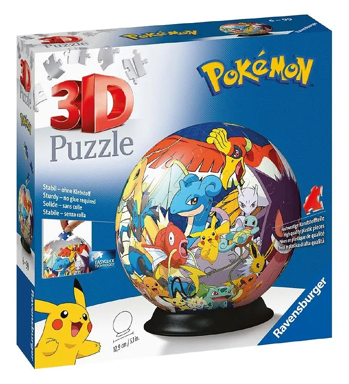 Pokémon boll 3D Pussel 72 bitar Ravensburger