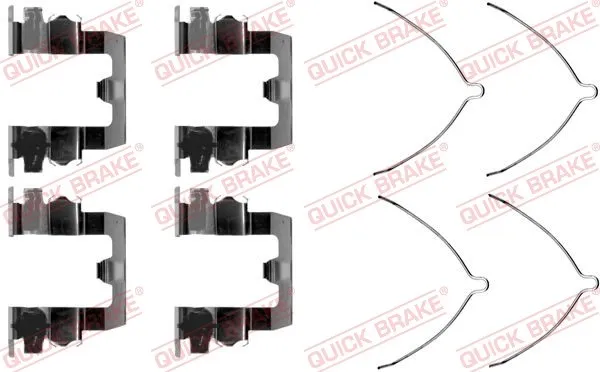 QUICK BRAKE 109-1095 Monteringssats, bromsbelägg