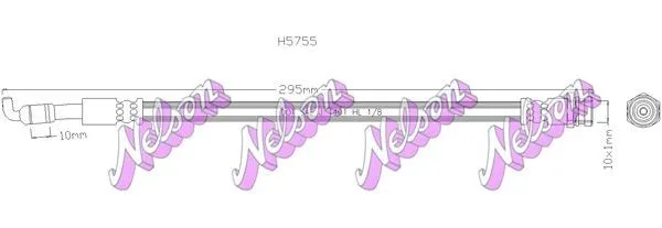 Bromsslang KAWE H5755