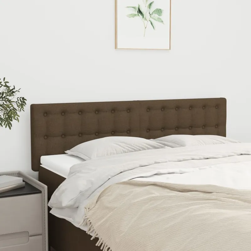 vidaXL Sänggavlar mörkbrun 144x5x78/88 cm tyg (#3030)
