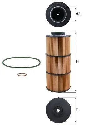 Oljefilter MAHLE OX 1389D
