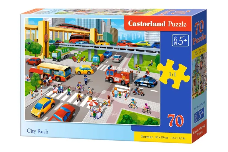 Castorland Pussel – Rusningstrafik 70 Bitar