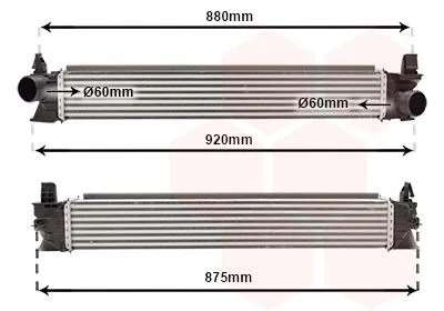 Intercooler VAN WEZEL 17014713