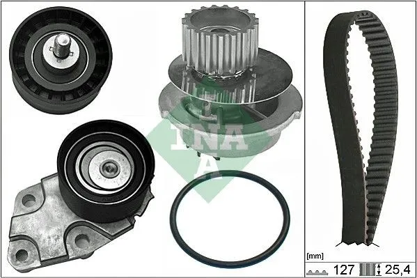 Kamremssats med vattenpump INA 530 0332 31