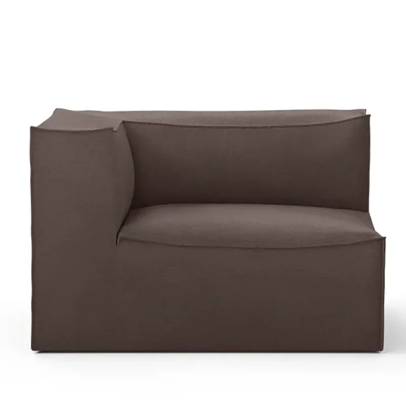 Ferm Living, Catena Sofa Armrest Left S400 - Hot Madison - Brown