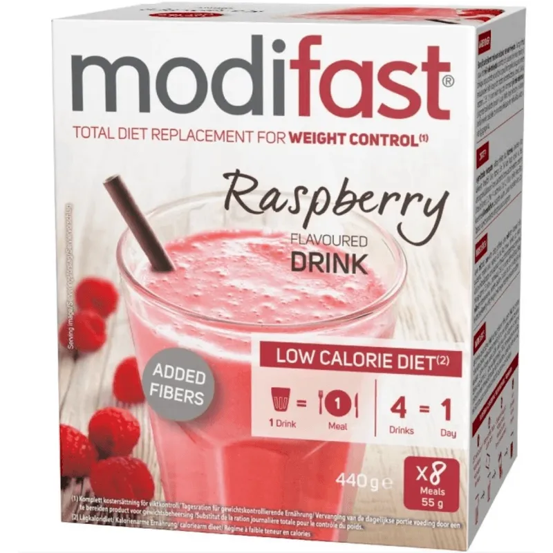 Modifast Low Calorie Diet Raspberry 8 x 55 g