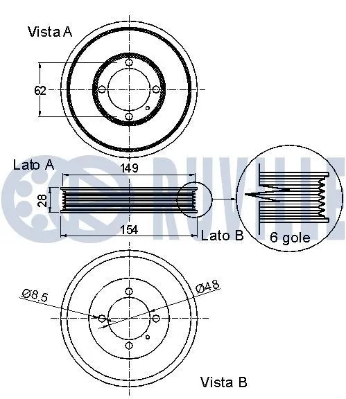 Ledsats, drivaxel RUVILLE 75321S