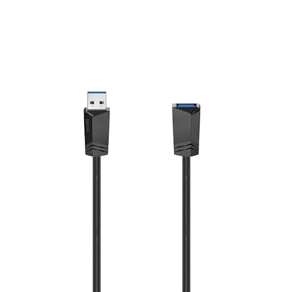 Hama Kabel USB-förlängning 3.0 5 Gbit/s 1.5m – Svart