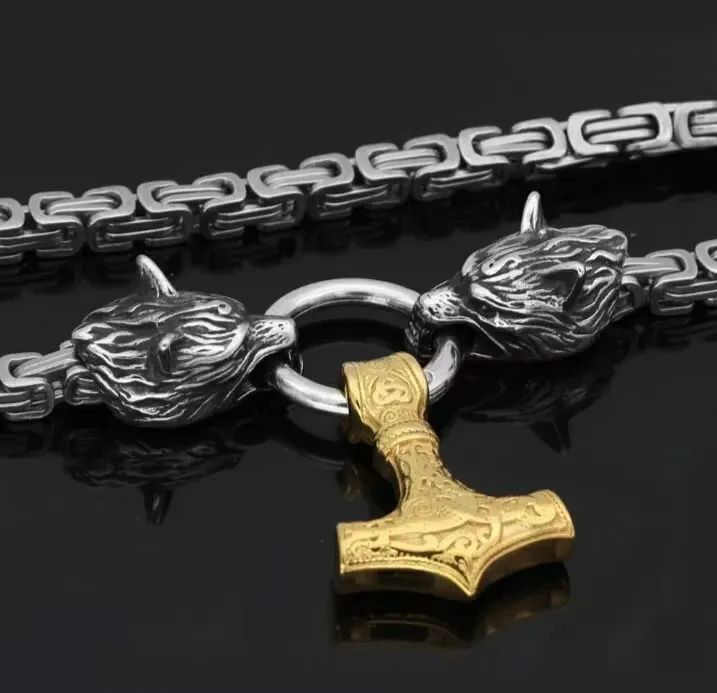 Halsband Wolves Gold