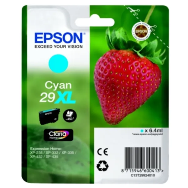 Epson bläckpatron 29XL original cyan 6.4 ml