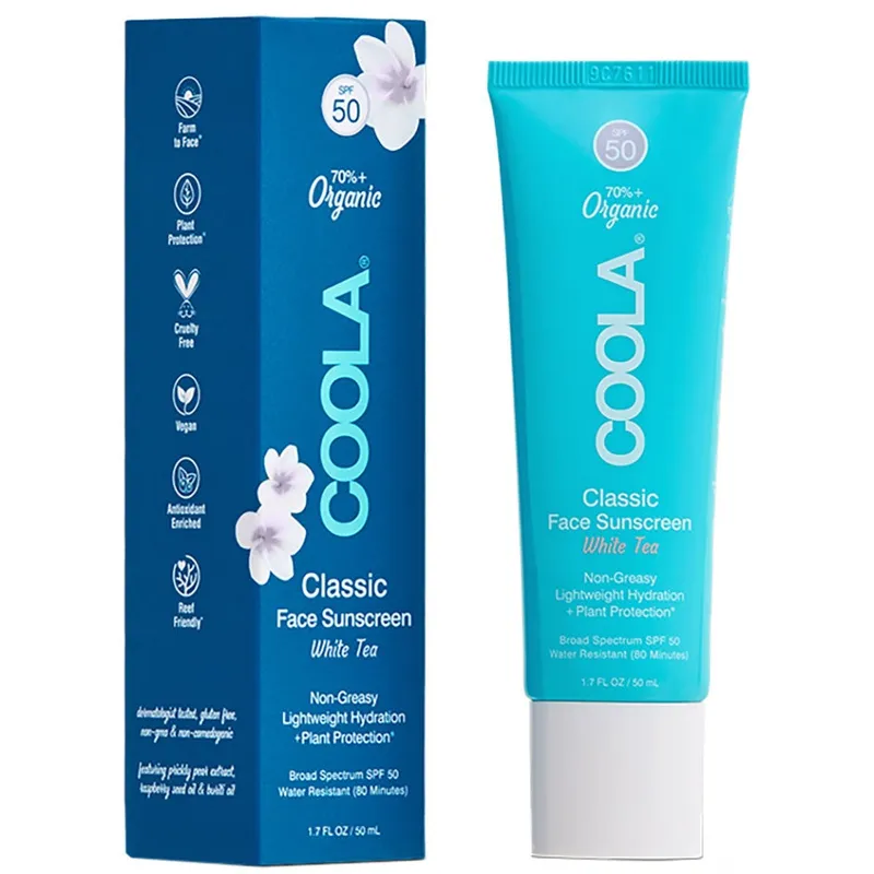 COOLA Classic Face Sunscreen Lotion White Tea SPF50 50 ml
