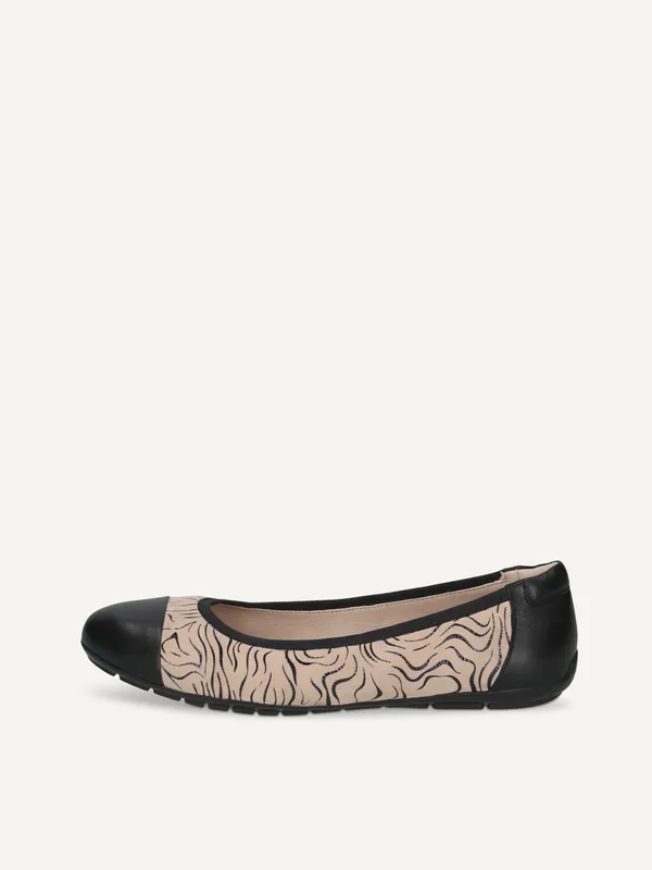 CAPRICE Ballerina, black, made of Leather, Size 42