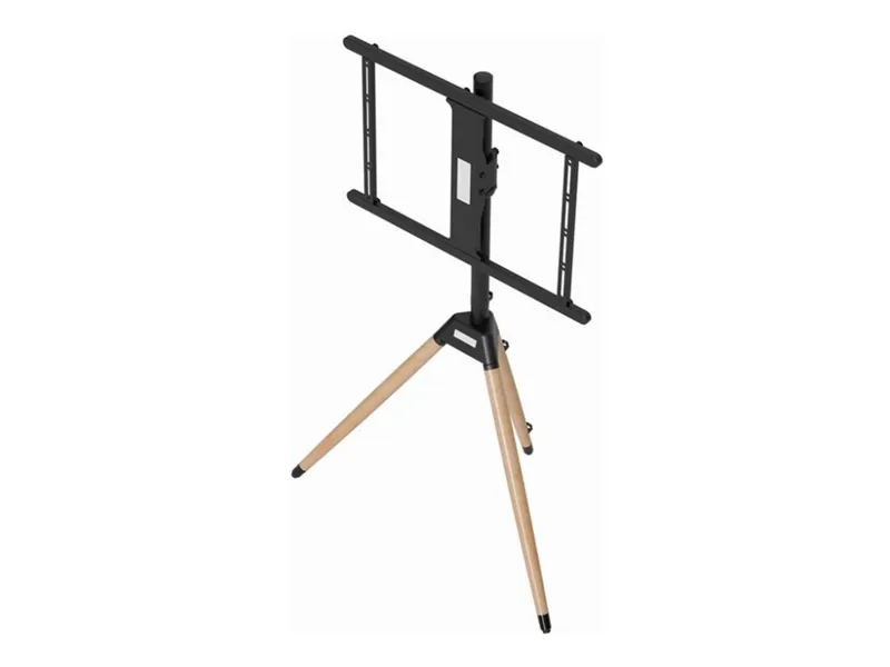 Gembird TV Tripod Golvstativ - 180° Vridfunktion - 20° Lutning - Passar för 32-75″ - VESA 200×200-600×400 - Max 35 kg - Svart