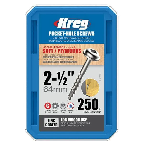 Kreg SML-C250-250 Skruv 64 mm 250-pack