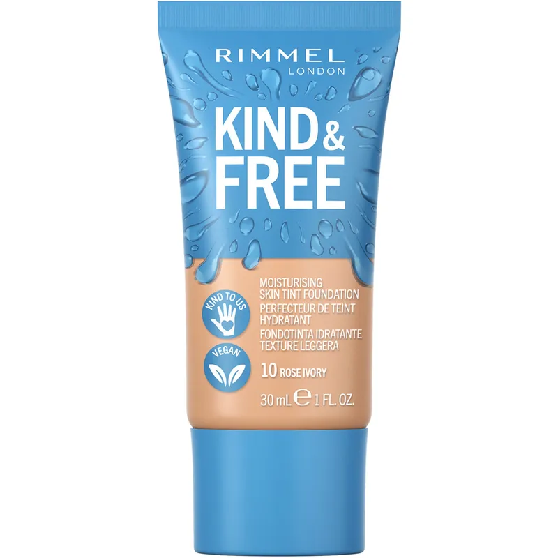 Rimmel London Kind & Free Moisturising Skin Tint Foundation 10 Rose Ivory 30 g