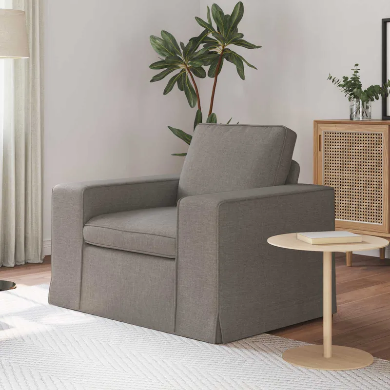 vidaXL Soffa Taupe 103 x 80 x 82 cm tyg