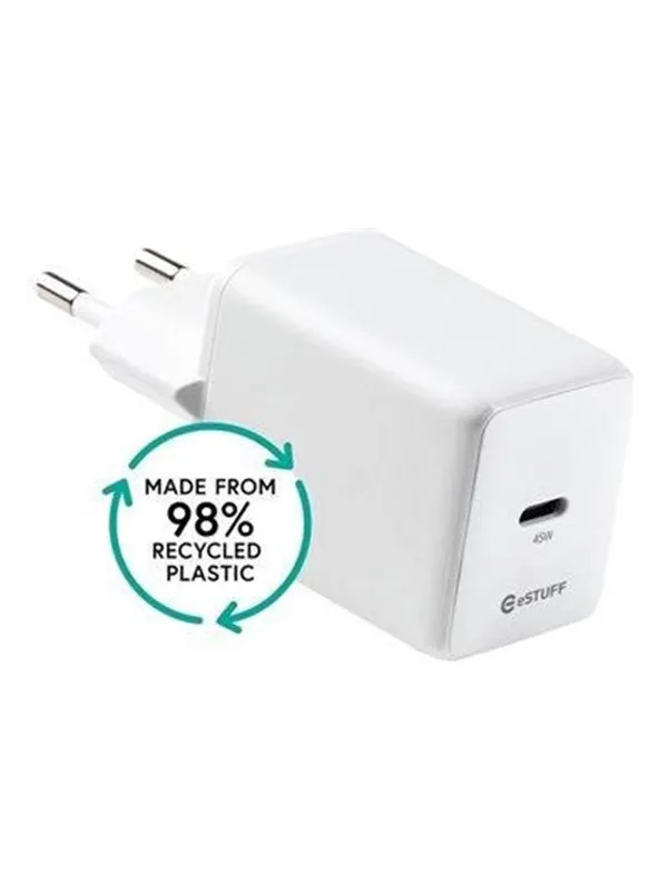 eSTUFF INFINITE power adapter - EU GaN - USB-C - 45 watt