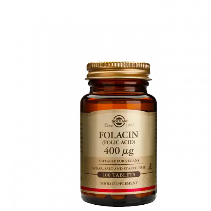 Solgar - Folacin, 400 mcg, 100 tabletter