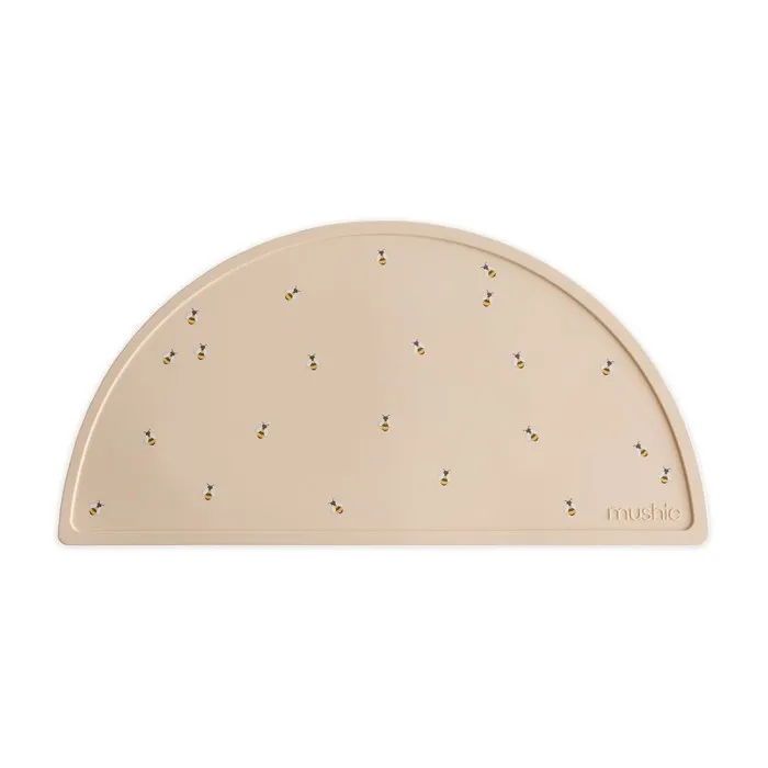 Mushie Bordsunderlägg Silikon Bees, Beige