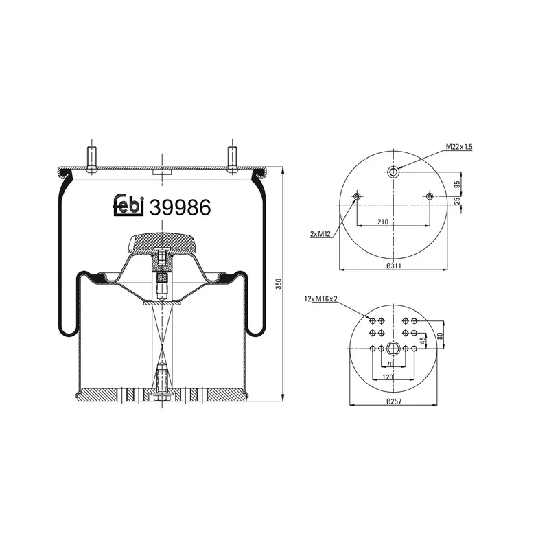 Luftbälg FEBI BILSTEIN 39986