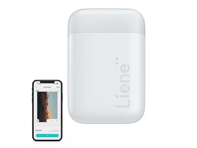Liene Pearl 2×3″ bärbar fotoskrivare (White)