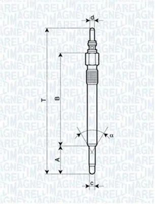 Glödstift MAGNETI MARELLI 062900057304
