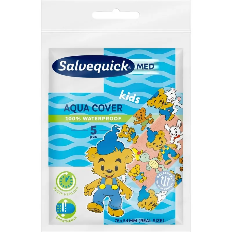 SalvequickMED Aqua Cover Kids barnplåster 5 st