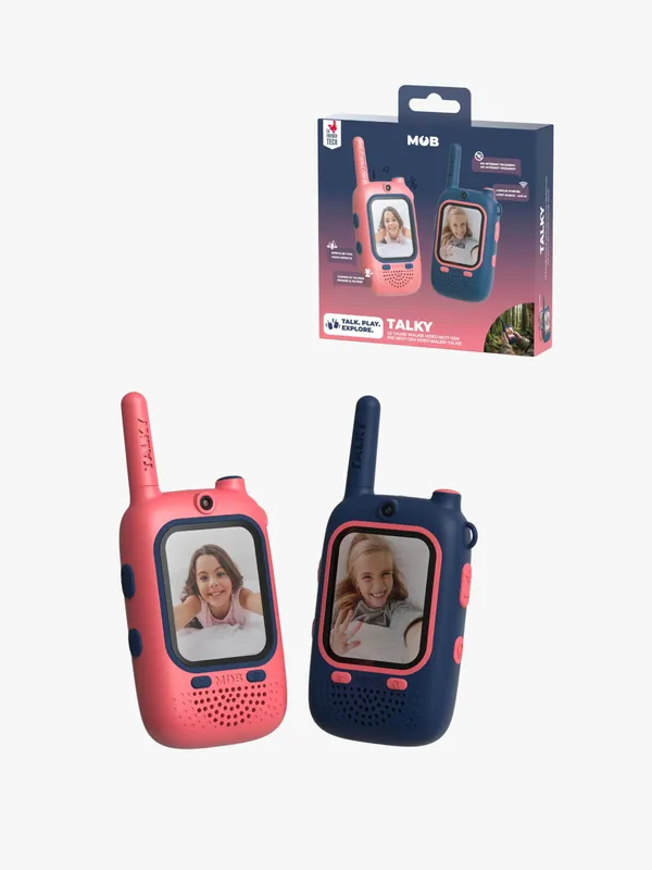 Mobility on Board Video Walkie-talkie Talky Cutie, Blå/Rosa