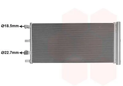 Kondensor, klimatanläggning VAN WEZEL 18015730
