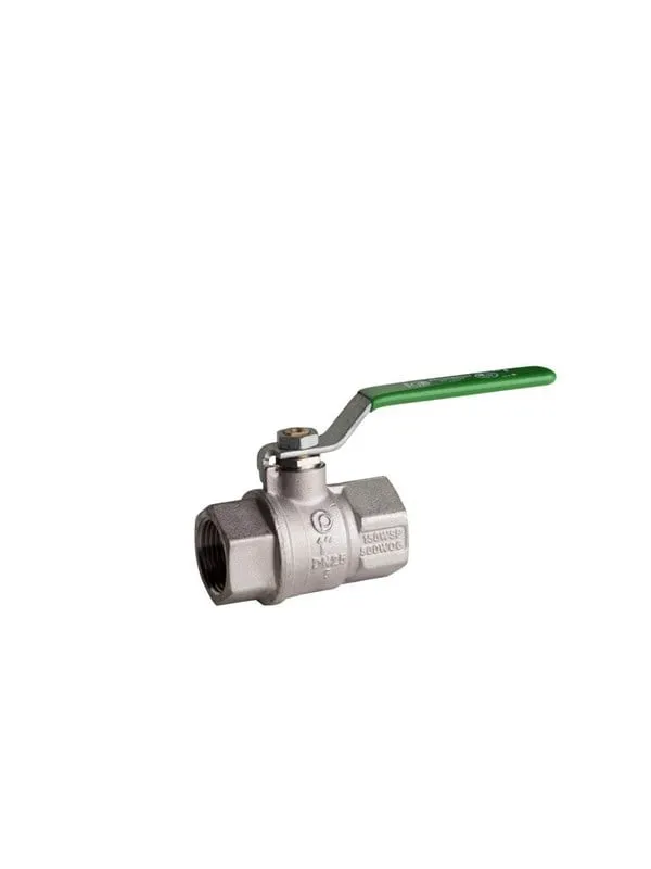 Pettinaroli F x f heavyduty fullway ball valve green steel lever tea t (#8329)