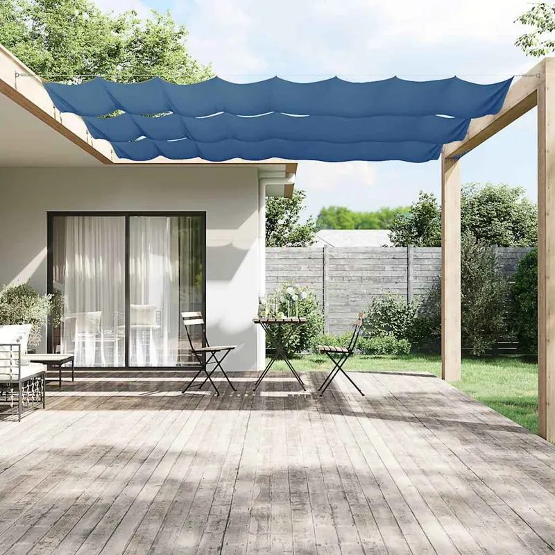vidaXL Markis vertikal blå 180×800 cm oxfordtyg