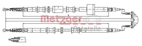 Handbromsvajer METZGER 11.5767
