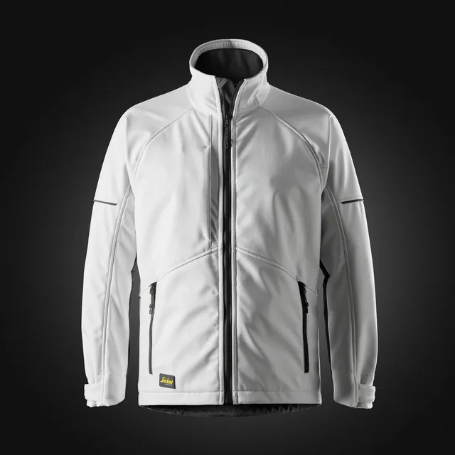 JACKA SOFTSHELL VINDTÄT VIT/SVART STL XS | Beijerbygg Byggmaterial