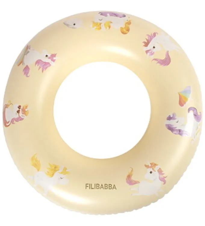 Filibabba Badring - Alfie - 40 cm - Unicorn Shores - Gul