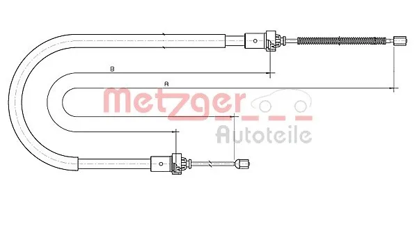 Handbromsvajer METZGER 10.6892