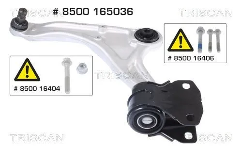 Länkarm, hjulupphängning TRISCAN 8500 165036