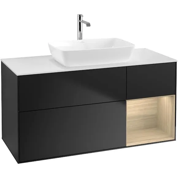 Tvättställsskåp Villeroy & Boch Finion med 3 Lådor Hylla och Bänkskiva för Fristående Tvättställ från Artis & Collaro (#6421)