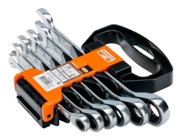 BAHCO 1RM/SH6 ring ratchet wrench set