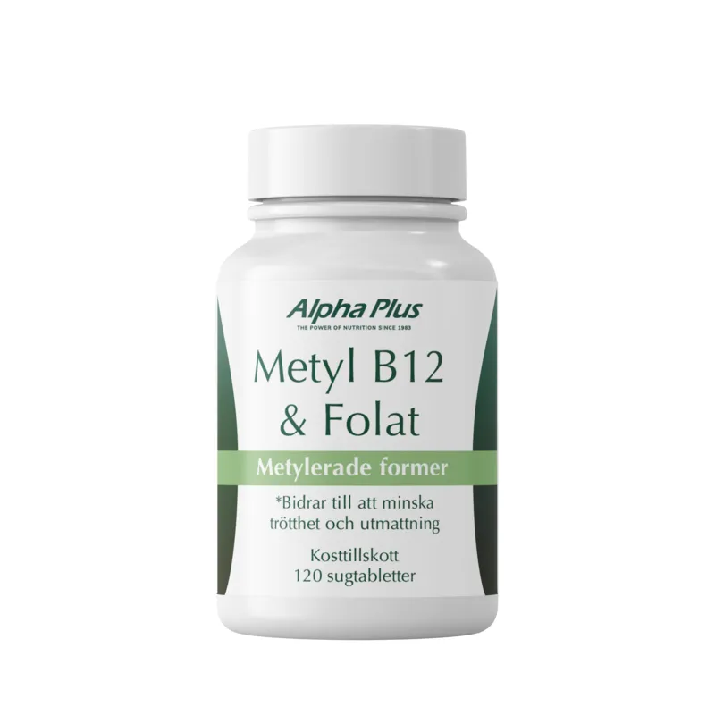 Alpha Plus Metyl B12 & Folat 120 sugtabletter