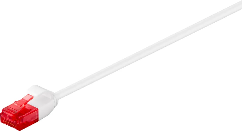 Pro LAN CAT 6 slim U/UTP - Vit - 1m