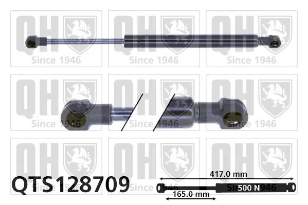Gasfjäder till baklucka QUINTON HAZELL QTS128709